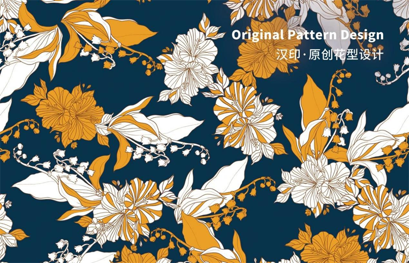 HPRT' originální digitální textilní tiskový vzor
